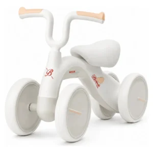 Bicicleta de Equilíbrio Infantil 4 Rodas Moove Baby Sem Pedal Assento em Couro Sintético e Rodas Emborrachadas - Brands Toys